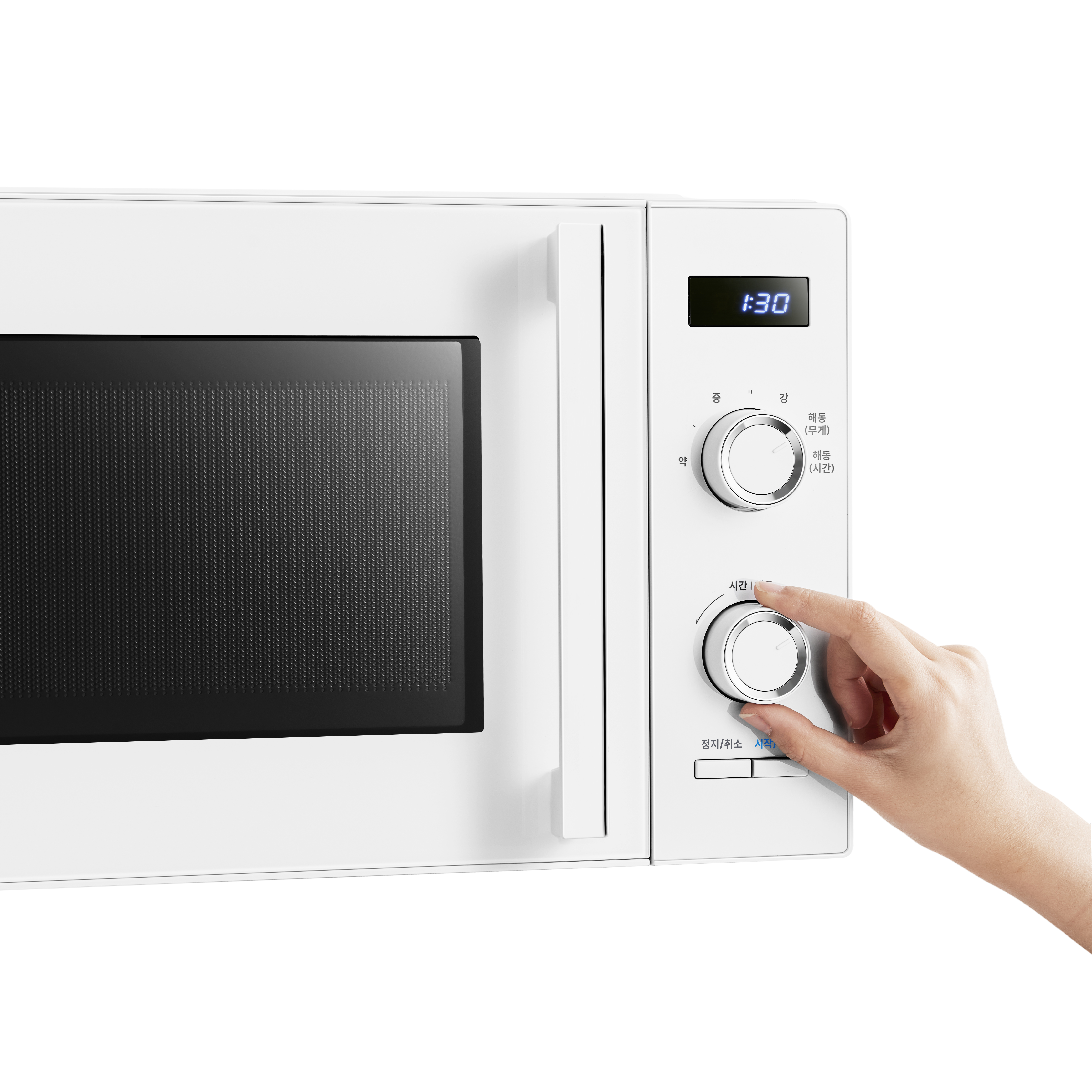 Media Non-rotating Flat Microwave Dial Type White 23L