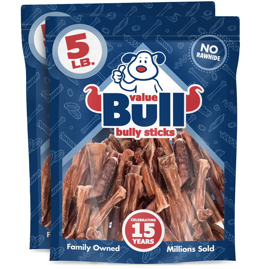 Bully Stick Bits Dog Treats, 0-4 Inch, 10 Pounds - All Natural Dog Treats, 100% Beef Pizzles, Single Ingredient Rawhide Alternative 